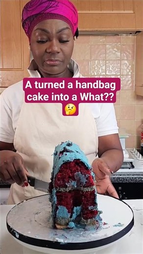 I Turned My HANDBAG Cake Into a Sneaker Shoe!|Hand bag cake to sneaker cake pt 1