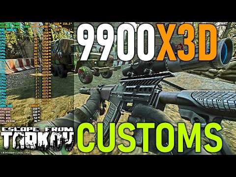9900X3D TARKOV CUSTOMS Benchmark | 1440p HIGH (DLSS 4.5 ON)