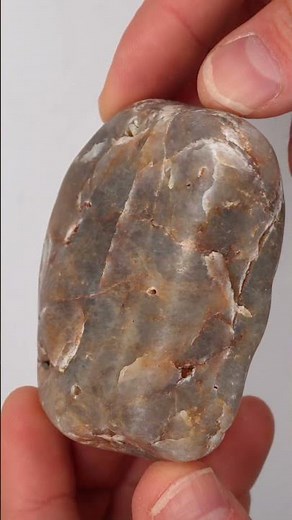 Tumbling a Chunk of Quartz: Before and After