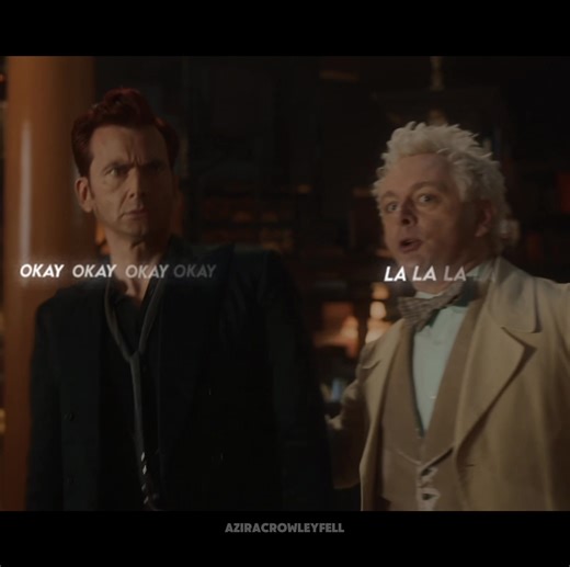 Nostalgic Good Omens Trend: Aziraphale and Crowley