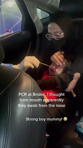 PCR Test at Bridex: Swabbing Nasal Samples for Children