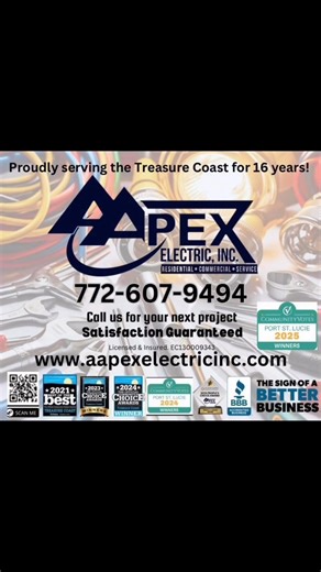 🚨 Challenger Electrical Panels = A Serious Fire Risk Challenger panels were discontinued decades ago due to safety concerns. Their breakers are known to fail, increasing the risk of overheating and electrical fires. Many insurance companies will not insure homes with Challenger panels. If your home was built in the 1970s–1990s, you may have one and not even know it. ⚡️ AApex Electric Inc Protect your home with an honest panel evaluation from licensed professionals. 📞 772-607-9494 Driven by Qua