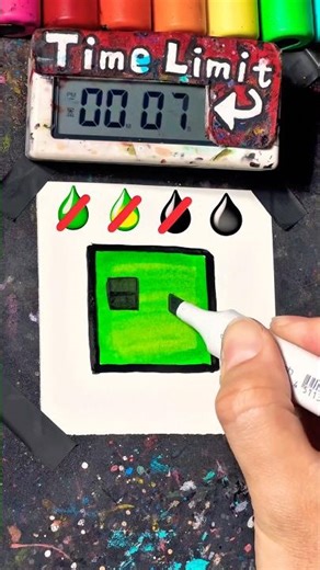Drawing Creeper in 20Sec(Minecraft)