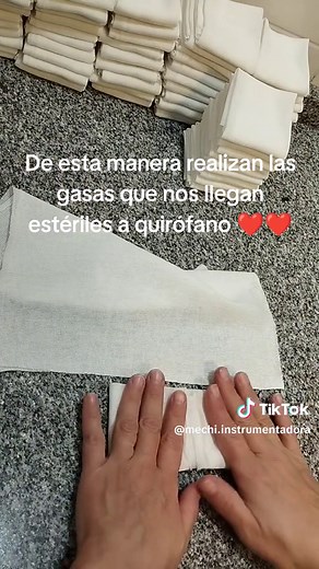 El trabajo detrás de las gasas estériles