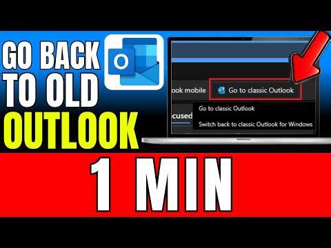 How To Go Back To Old Outlook 2026 (Fast And Easy)