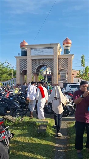 SUASANA SHOLAT 'IDUL FITRI DI MASJID AGUNG BAITUL MAKMUR KOTA MEULABOH TGL 21 MAR 2026 JAM 07.58 WIB