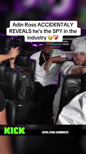 Adin Ross ACCIDENTALY REVEALS he’s the SPY in the industry 😭❤️‍🩹 #adinross