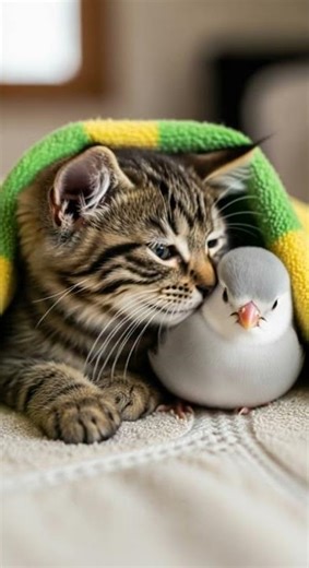 The Kitten and the Bird Who Never Sleep Apart A Heartwarming Friendship Story