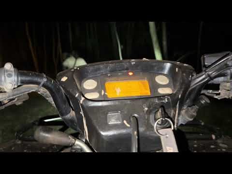 Kawasaki Bayou 220 Trail Riding