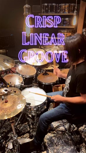 5.6K views · 609 reactions | Crisp Linear Groove論 Drum Lesson 540...