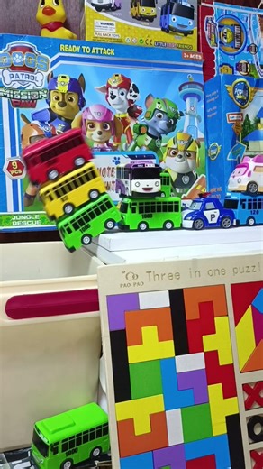 Wowwww | Tayo little bus,cars,truck,police car 762 #robocarpoli #tayo #toys #pawpatrol #cars #funny