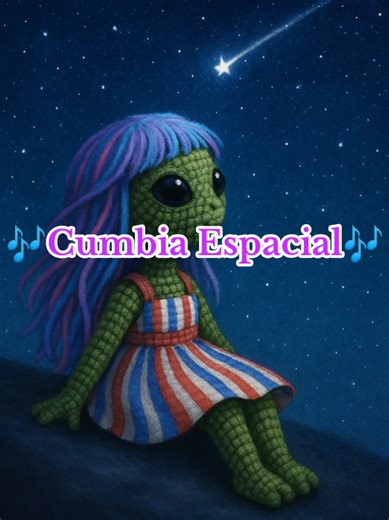Baila esta cumbia espacial 🎶👽🎧 ¡Y sígueme! . . #alien #aliensong #aliendoll #cumbiaespacial #muñecaalien #canciónalien #canciónconletra #petricordolls #aliencitafátima #dancingaliendoll