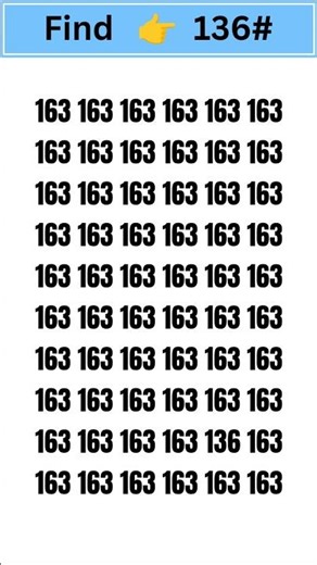 Find the the odd number 136# #shorts #quiz