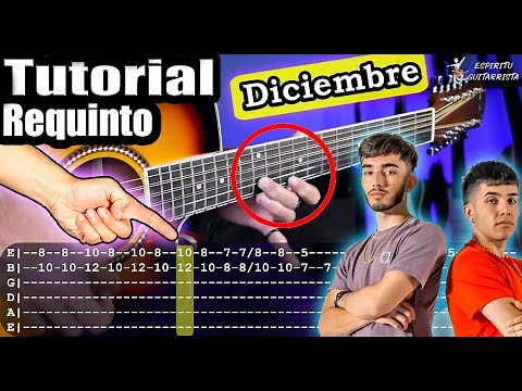 December - Armed Link - Requinto and Chords | Tutorial | How to play on Guitar with Tabs