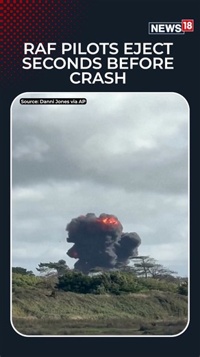 Dramatic RAF Crash: Pilots Eject Just Seconds Before Impact | Aviation News | N18S