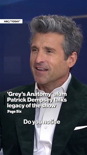 Page Six | Patrick Dempsey says being part of "Grey's Anatomy" has been an "extraordinary ride" for him. 🩺 | Instagram
