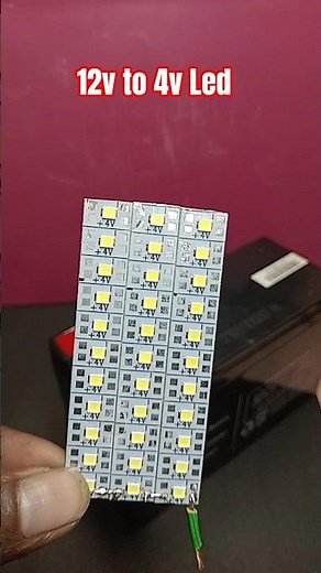 12 Volt to 4 Volt LED Bulb Flash Circuit Diagram #experiment #diy #project #shorts #ytshorts #yout