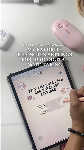 My FAVORITE #Kilonotes settings for #aesthetic #digitalnotes