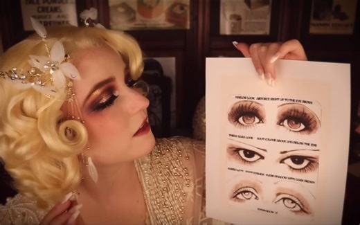 【Goodnight Moon中英字幕】晚安月 ASMR|带你回到1920s的化妆柜台