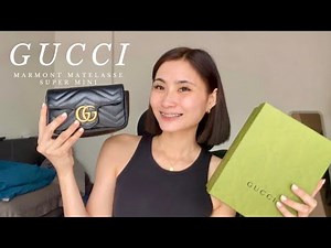 Gucci marmont super mini bag review 🤍