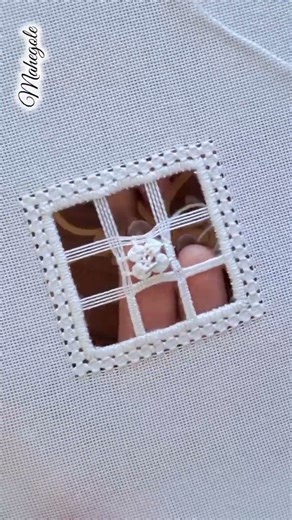 Hand embroidery : hardanger embroidery#embroidery # embroiderystitch#bordado #stitches #virelshorts
