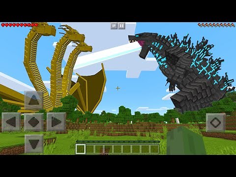 I Found GODZILLA vs KING GHIDORAH in Minecraft Pocket Edition...