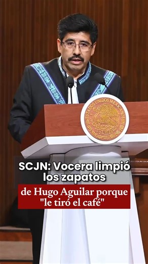 Hugo Aguilar Ortiz, ministro 🧑‍⚖️ presidente de la Suprema Corte de Justicia de la Nación (#SCJN), dio su postura ante el video que captó el momento donde Amanda Pérez, vocera de la Corte, se agachó para limpiarle los zapatos, 👞 en el evento por el 109 aniversario de la Constitución en Querétaro 😮 #HugoAguilar #Queretaro | sdpnoticias