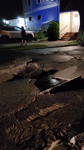 "Water main break on Ohio and Acushnet Avenue, New Bedford." Video by Leo Choquette. | New Bedford Guide
