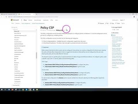 Device configuration Profiles Windows 10 Configure Custom OMA URI Settings - Intune Training No#52