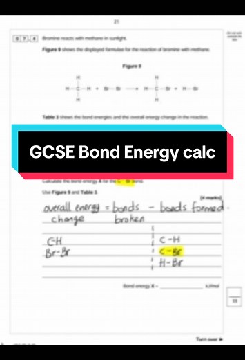 Cómo calcular la energía de enlace en química GCSE