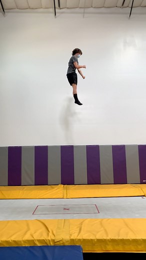 Quad backflip combo a while back.. 👀 #flips #vegas #circus #trampoline | Luke Feddersen