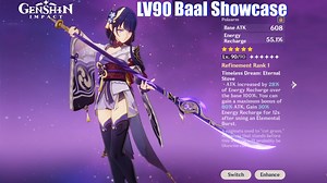 Genshin Impact – Baal Abyss & Build Showcase (Support DPS Raiden Shogun C4)