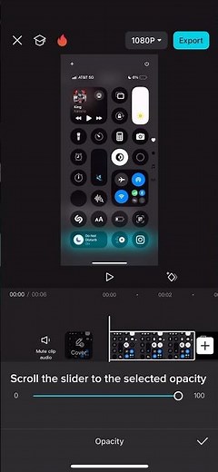 How to change opacity in CapCut