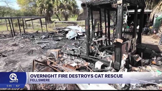 Cat rescue destroyed in Indian River County, owner burned