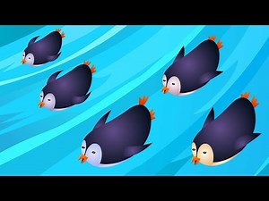 Five Little Penguin | Nursery Rhymes Songs For Kids