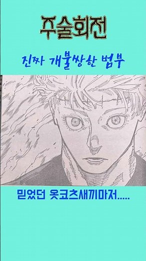 [주술회전] 진짜 개불쌍한 범부