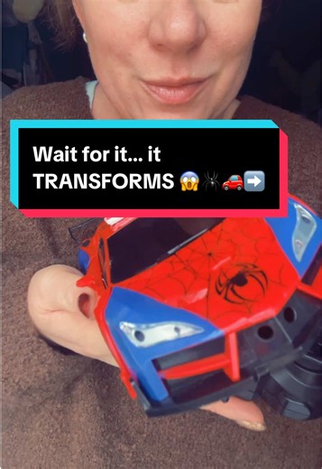 This Spider-Man remote control car my soon is obsessed with! Drives a car… then transforms into a robot at the press of a button 🕷️🤖 If you’ve got a Spider-Man fan in your house, this is an absolute WIN for playtime (and quiet time for parents 🙌). Honestly one of those toys that actually keeps them entertained 😅 #spiderman #transformertoy #kidsgifts #toyfinds #mumapproved