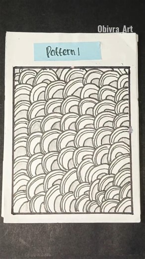 Pattern 1 - Relaxing Zentangle Pattern #zentangle #zentangleart #patternart #relaxingart