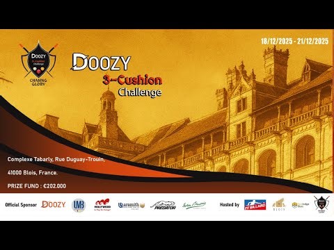► T2 - DOOZY 3-Cushion Challenge - 2025 - Day 3