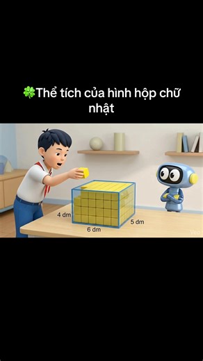 Thể tích hình hộp chữ nhật dễ dàng