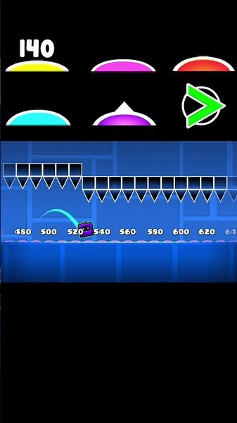 Geometry dash con diferentes orbes #geometrydash #shortvideo #viral#gd #juegos #gameplay