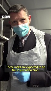 As hospital mortuaries fill up in Surrey, England, some of the victims of the coronavirus pandemic are being brought to an emergency body storage facility. bbc.in/3sgOgvh | BBC News