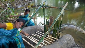652K views · 10K reactions | Primitive Fish Trap |Bamboo Fish Trap Making|மூங்கில் குச்சு வச்சு மீன் பிடிக்கலாம்| village Fishing | Village super cooking | Facebook