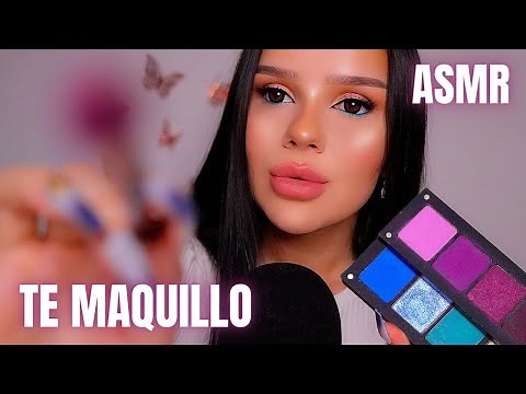 ASMR DOING YOUR MAKEUP FOR A DATE (SPANISH)