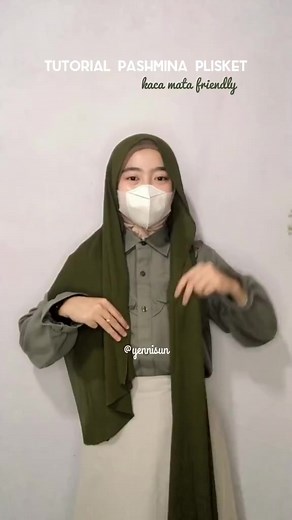 Pashmina plisket premium link no. 389 by @luvenamuslim9 🤍 #fyp #tutorialpashmina | Tutorial Hijab