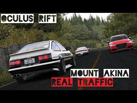 REAL TRAFFIC Toyota AE86 Drifting at Mount Akina | Assetto Corsa Gameplay VR [Oculus Rift]
