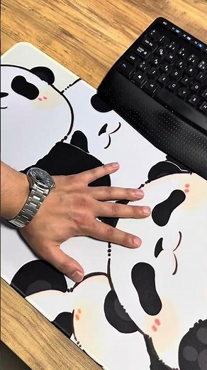 Cute Panda Gaming Mouse Pad | Kawaii Desk Mat by Padloom