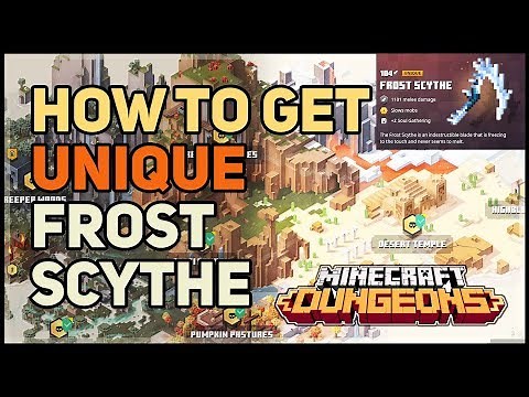 How to get Frost Scythe Unique Minecraft Dungeons