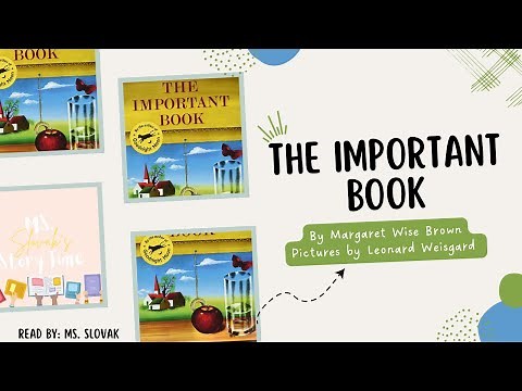 The Important Book by Margaret Wise Brown