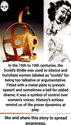 The Scold's Bridle: A Dark Chapter in History ,#viral #story #trending #shorts